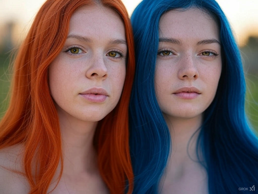 Virtual hair color preview example