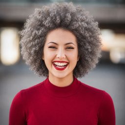 Afro — Aschgrau