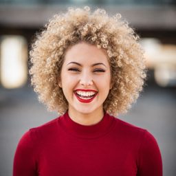 Afro — Hellblond