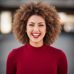 Afro — Hellbraun