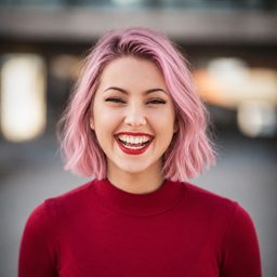 Bob Cut hairstyle with Pastel Pink hair color