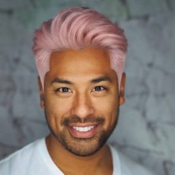 Burst Fade — Pastellrosa
