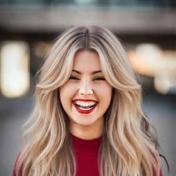 Curtain Bangs — Hellblond