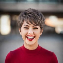 Pixie Cut — Aschbraun