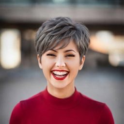 Pixie Cut — Aschgrau