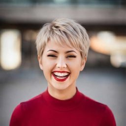 Pixie Cut — Hellblond