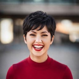 Pixie Cut Naturliches Schwarz