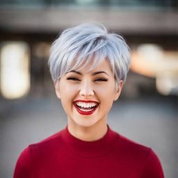 Pixie Cut — Silberweiß
