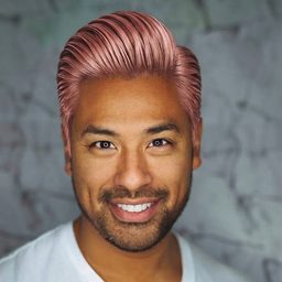Zurückgekämmtes Haar — Roségold